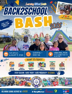 Annual Back2School Bash 8/15/26 